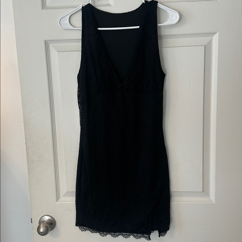Elegant Black Lace Dress